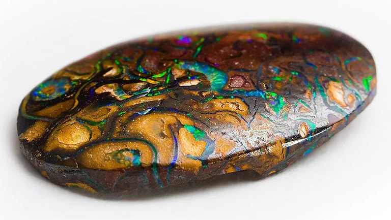 该蛋白石来自澳大利亚昆士兰州的Yowah.jpg 该蛋白石来自澳大利亚昆士兰州的Yowah