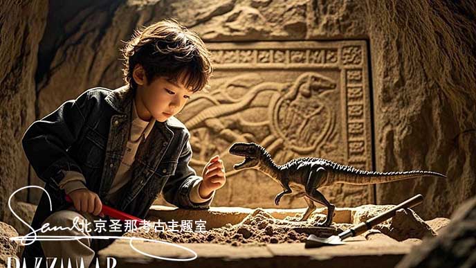 1750038880842043.jpeg jimeng-2025-05-21-121-这张图片呈现了一个充满趣味的考古场景 。周围环境被漂亮的灯光笼罩,营造出神秘氛围。小朋友身处仿真山洞的空间内,在模拟的考古探险情境中探索,体验发现宝藏的乐趣....jpeg