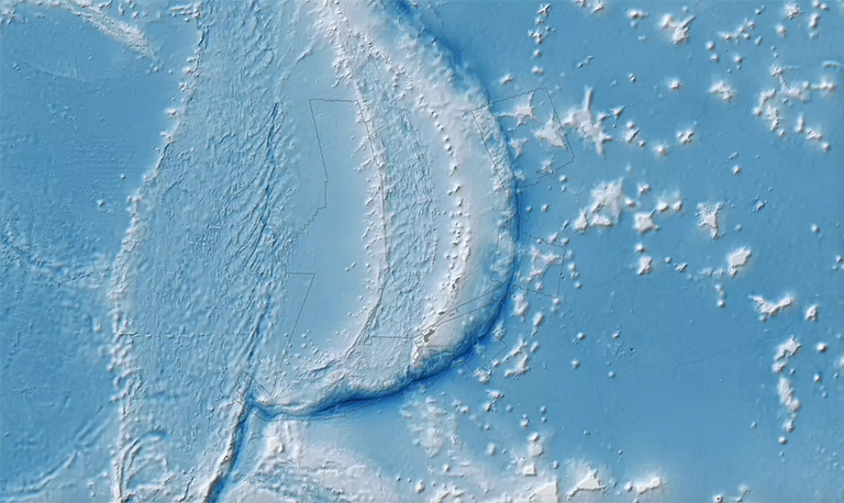 马里亚纳海沟的NASA映射视图.jpg 马里亚纳海沟的NASA映射视图