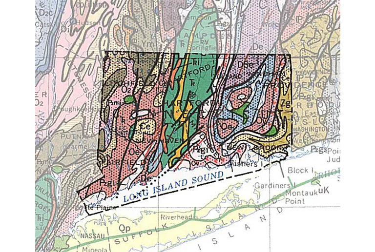 康涅狄格州地质图